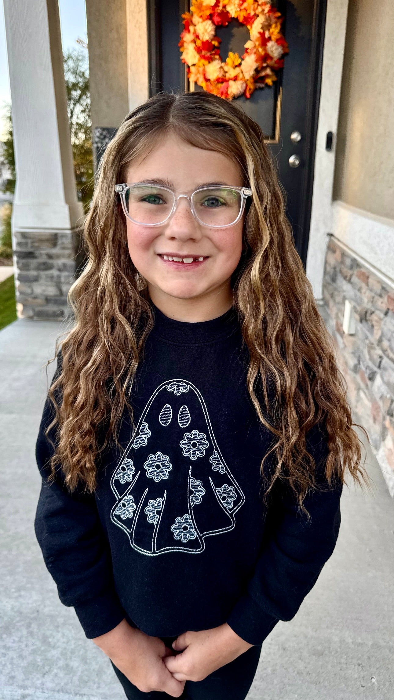 Youth Floral Ghost Sweatshirt