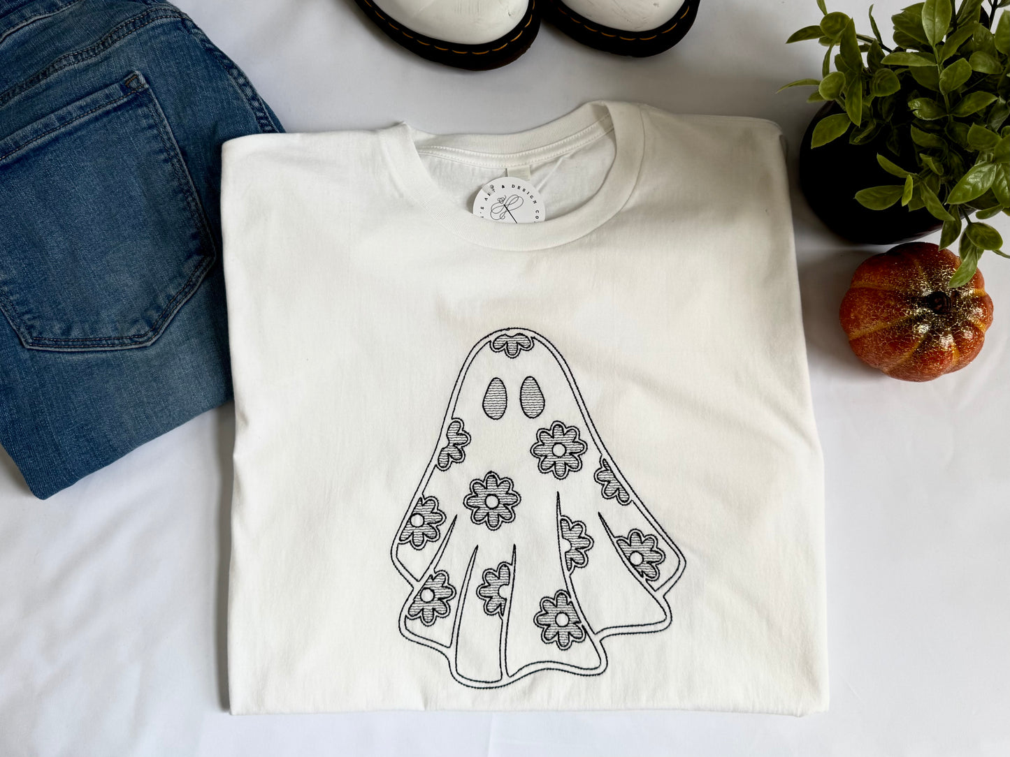Floral Ghost Tee