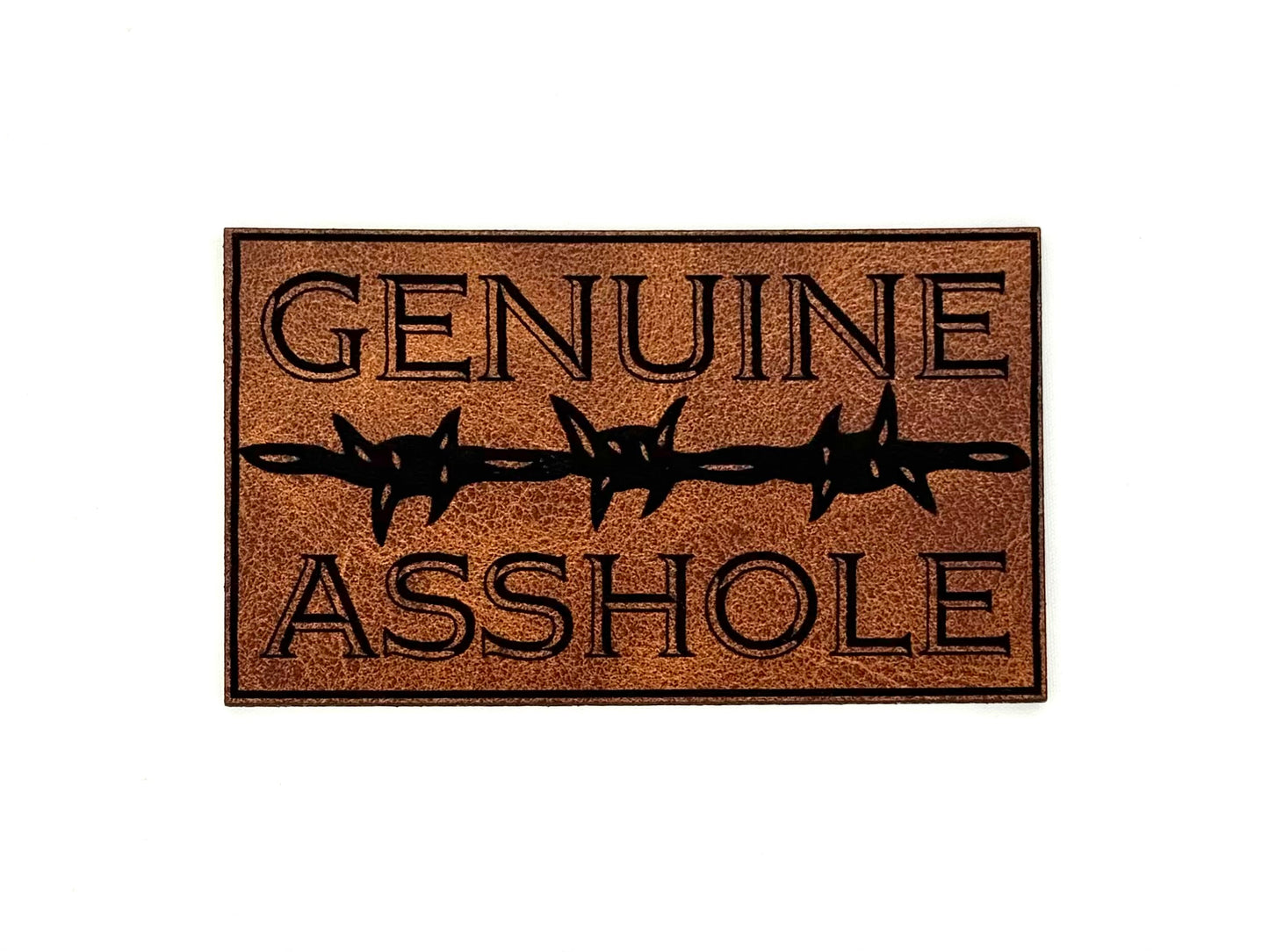 Genuine Asshole Leatherette Patch