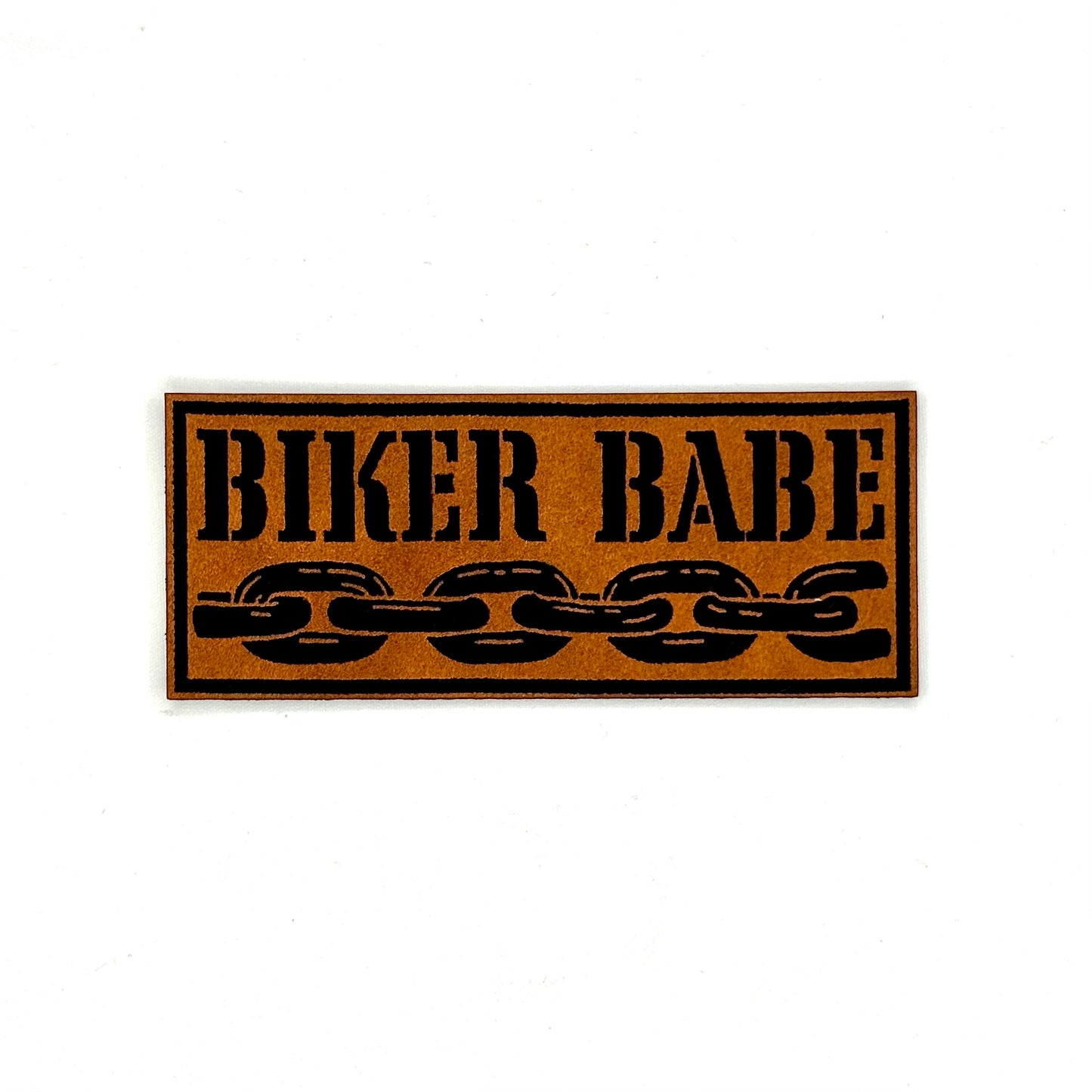 Biker Babe Leatherette Patch