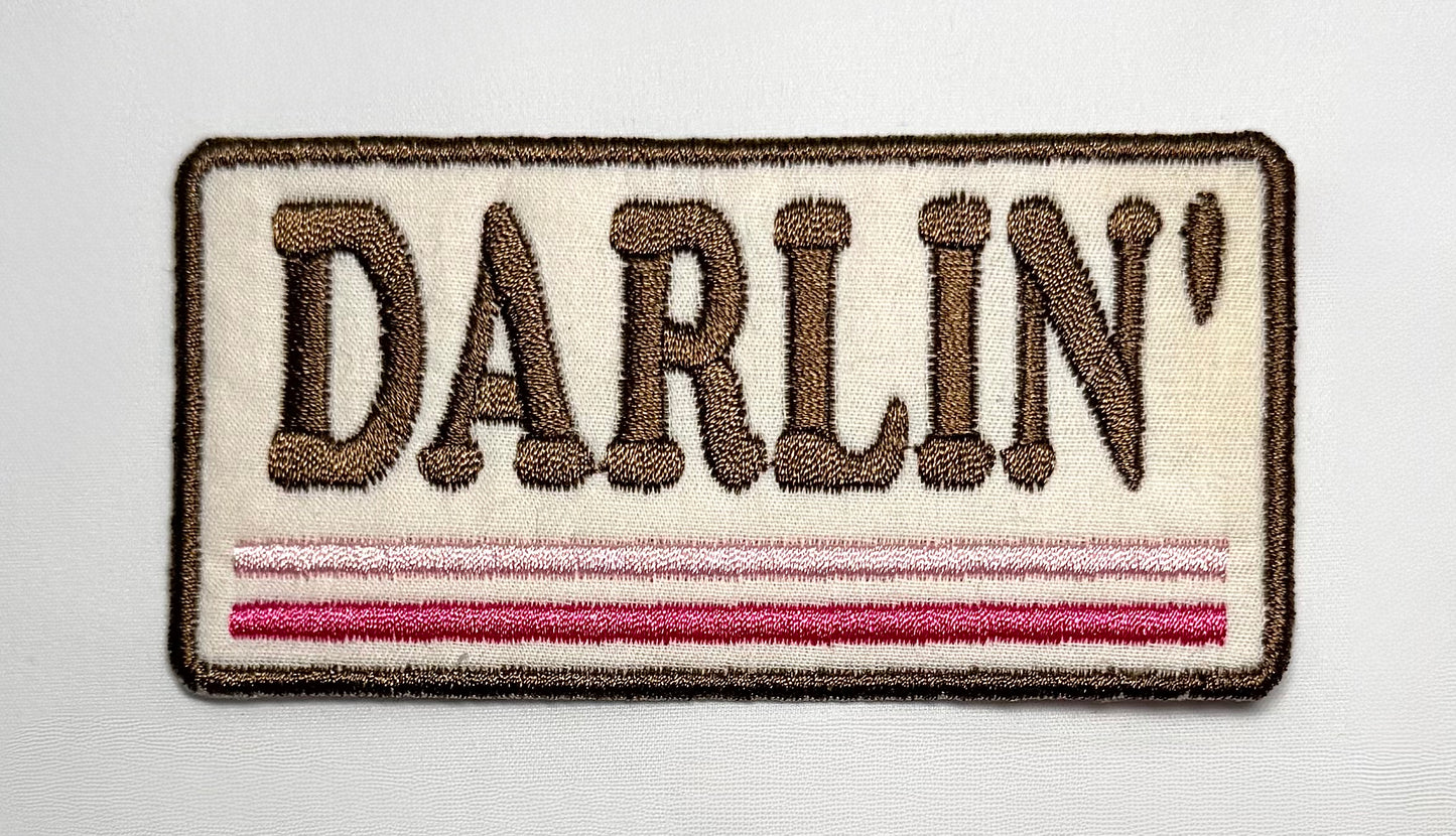 Darlin' Embroidered Patch