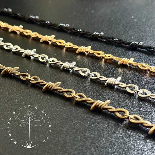 Barbed Wire Trucker Hat Chain