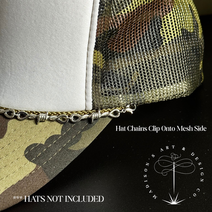 Barbed Wire Trucker Hat Chain