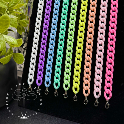 Small Chunky Acrylic Trucker Hat Chain