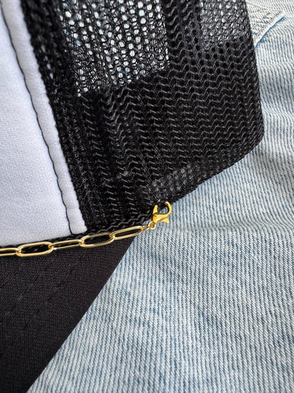 Small Paperclip Trucker Hat Chain