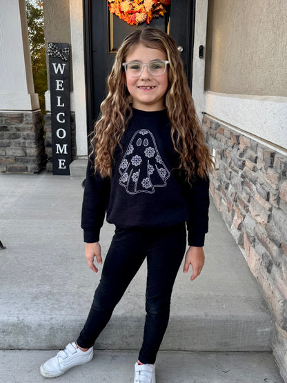 Youth Floral Ghost Sweatshirt