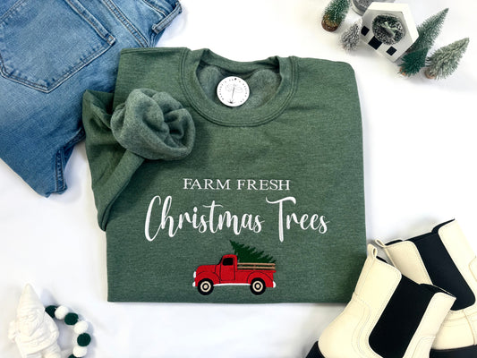 Farm Fresh Christmas Trees Sweatshirt