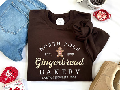 North Pole Gingerbread Bakery Sweatshirt