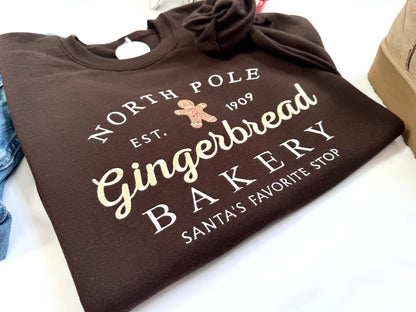 North Pole Gingerbread Bakery Sweatshirt