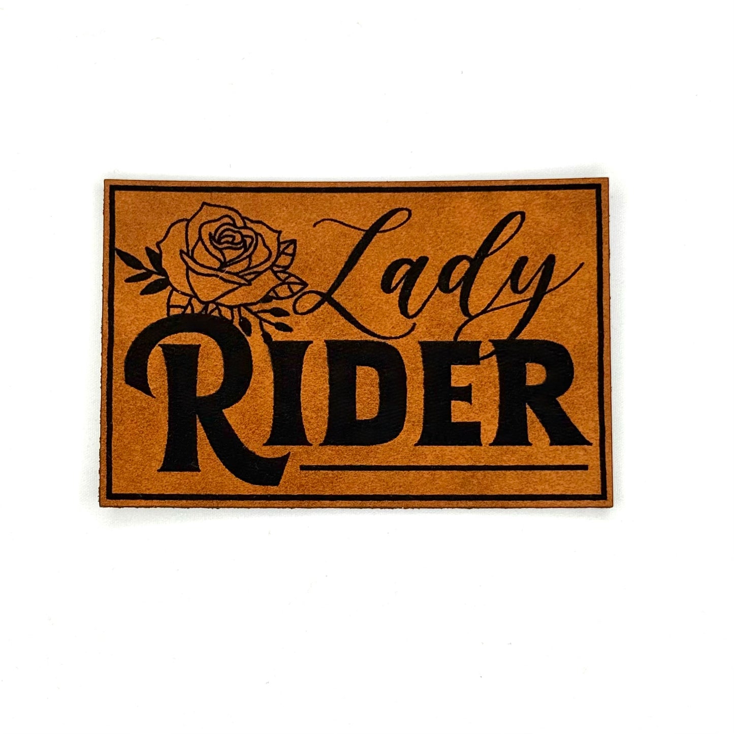 Lady Rider Leatherette Patch