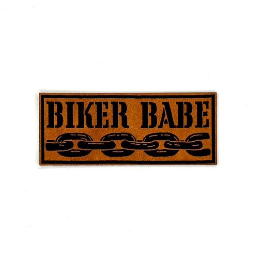 Biker Babe Leatherette Patch