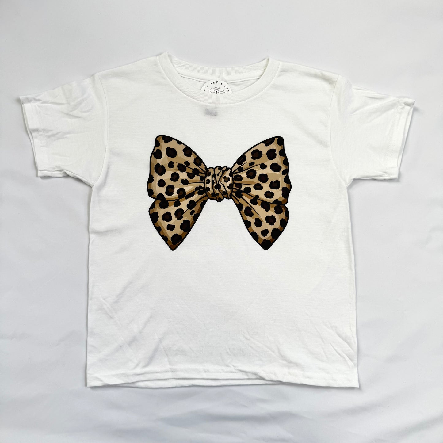 Leopard Bow Youth Tee