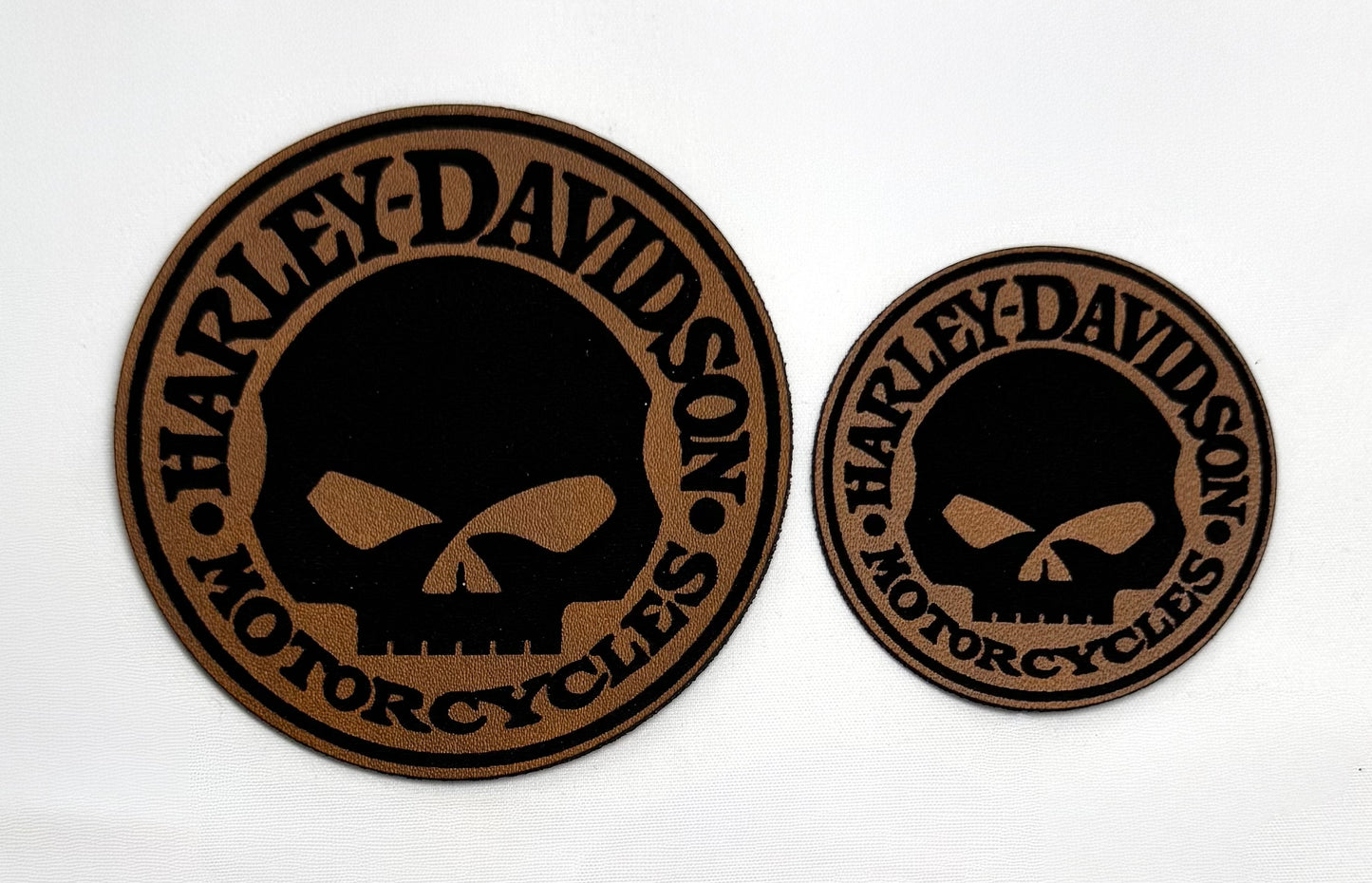 HD Skull Leatherette Patch