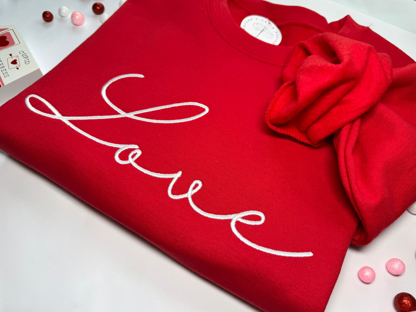 Love Embroidered Sweatshirt