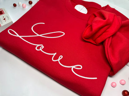 Love Embroidered Sweatshirt